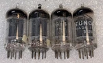 Tungsol 12AX7 Vacuum Tubes Slanted Square Getter Lot Of 4 TV7 Tested Strong. Fixed Price $125.00.