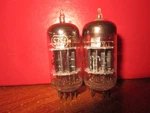 (2) Matched 110% Rca 3-MICA Blackplate Sq Getter 5751 Audio Tubes. Fixed Price $75.00.