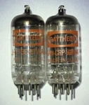 2 X CRP-5687WA Raytheon Tubes, Nos, Black Plates, Closely Matched, Tested. Fixed Price $50.00.