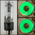 (1) Tested Used Rca Usn Crc 1629 Eye Tube 80%-85% Brightness Code K4E (b). Fixed Price $19.95.