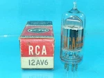 Rca 12AV6 Tube Nos Nib Grey Plate Valvola Hre Valve Single. Fixed Price $7.88.