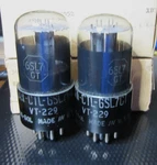 1940'S Nos Nib Tung Sol VT229 6SL7GT Military Spec Round Plate Tubes. Fixed Price $285.00.