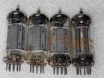 4- Rca 12BH7A Grey Plate O-getter Vacuum Tubes TV7 Tested Strong. Fixed Price $65.00.