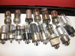 15 Vacuum Tubes 1LN7 1201 7N7 JAN-CHY-OD3 12SQ7 12AS7GT 5OL6GT 3QE? 12SK7GT. Fixed Price $10.00.