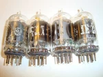 One Quad Of Clear Top 6211 Tubes, By Ge, Some Ibm Brands. Fixed Price $18.00.