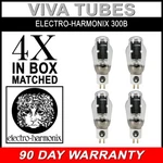 New Current Matched Quad (4) Electro-harmonix 300B Gold Pins Ceramic Tubes. Fixed Price $567.51.