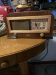 Vintage Philco Transitone Wood Tube Radio 1940 Model No. 42-PT94 Tested Working. Fixed Price $75.00.