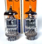 2X ECF80 6BL8 Siemens Tubes Valves Lamps 6G Mint Nos Nib - Audio Pre. Fixed Price $56.85.