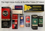 (35) Vacuum Tubes + Tools Rca Ge Sylvania 6SN7GT 12AU7A 5U4GB - Untested. Fixed Price $99.99.