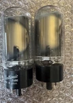 2 Nos Ge 5U4GB 5AS4 Grail Rectifiers Gray Plates. Fixed Price $90.00.