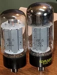 6L6GC Sylvania Matched Pair MAXIMATCHER2 Tested (2) Tube Lot. Fixed Price $189.99.