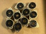 10 Nos Vintage Black Amphenol 8-PIN Octal Pc Board Mount Vacuum Tube Sockets. Fixed Price $40.00.