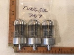 (1) Tung-sol 7N7 Vacuum Tube Used Chrome Dome, Black Plates Left Available. Fixed Price $18.00.