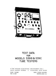 Hickok 539B 539C Tube Test Data Book. Fixed Price $14.99.