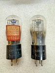 Rca Radiotron 71A Globe Diagonal Logo Tubes Ladder Plates Pair. Fixed Price $80.00.