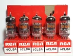 Date Matching Sleeve Of 5 Rca 6CL8A Vacuum Tubes Tested Nos On Tv - 7. Fixed Price $19.95.
