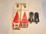 X CK6080 (6AS7) Raytheon Tubes*nos-nib*mil Specs*very Strong Matched PAIR*#2. Fixed Price $100.00.