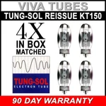 Brand New Tung-sol KT150 KT-150 Factory Matched Burned In Quad (4) Vacuum Tubes. Fixed Price $574.34.