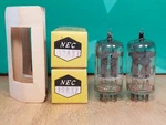 Pair Of Nec 12AX7 Nos Nib 1961 Long Plate Vacuum Tubes. Fixed Price $200.00.