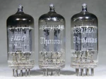 Trio (3) Mullard 12AU7/ECC82 Long Plate Dual Post Square/o-getter Microphonic. Fixed Price $90.00.
