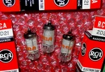 3 Vintage Rca 2D21 Matched Set Miniature Electron Tubes Lot Good Test Usa. Fixed Price $19.95.
