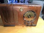 Antique Clinton Silver Radio 240-147 Made For Croydon Art Deco Short Wave*rare*. Fixed Price $299.95.