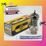 Valvo ECC83 Tube "o"-getter. Code 3D2. 1963 Holland. Strong! Hickok TV-2 Tested. Fixed Price $99.95.