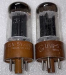 Pair Ge 6087 Usn 5Y3GTB Mil Spec Rectifier Tubes Tested Strong #2. Fixed Price $30.00.