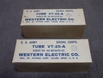 Western Electric VT-25-A Vacuum Matched Pair Used Tubes Vintage Audio. Fixed Price $409.86.
