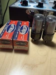 Pair Of Raytheon Nos Smoked Glass 6K6GT Vacuum Tube Tested. Fixed Price $28.00.
