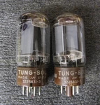 Tungsol 5881 Brown Base 1958 Vacuum Tubes.....match Pr......same Dates. Fixed Price $64.95.
