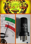 Rca 12SK7 Vacuum Tube Black Metal Case Tested 85 No Shorts Leak Pass. Fixed Price $7.45.