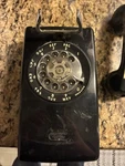 Bell System Western Electric Black Rotary Wall Telephone Untested Model A/b 554. Fixed Price $48.00.