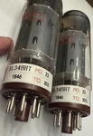 Nos Matched Pair Ruby Tubes EL34BHT / 6CA7 Mullard Copy Excellent. Fixed Price $182.70.