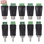 10 Pcs Speaker Wire Cable Audio Male Rca Connector Adapter Jack Plug Us. Fixed Price $8.74.