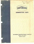 Raytheon Vintage Vacuum Tube Publications Set Of Five (5). Fixed Price $18.99.