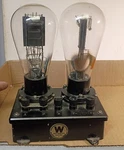 Very Rare Westinghouse Amplifier With Match Pair Of Globe 50 Audio Tubes. Fixed Price $895.00.