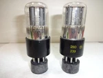 Matched Pair Raytheon 6SL7GT Black Round Plate Vacuum Tubes B2M Date Code. Fixed Price $99.00.