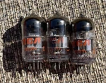 Trio (3) 1980 Rca 6DJ8 ECC88 Preamp Tube Matched Uk England - Test Nos. Fixed Price $75.00.