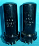2 Rca VT-96 Jan CRC-6N7 Tubes Matched Pair Tested. Fixed Price $16.96.