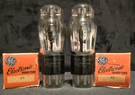 Ge Type 43 Audio Power Output Tubes - New Box Matching Set Nos. Fixed Price $29.25.