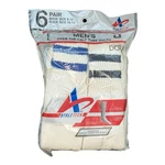 Vtg Mens Athletech Kmart Over The Calf Red Black Blue Tube Socks 10-13 Usa 6 Pr. Fixed Price $34.95.