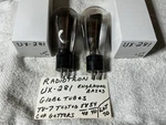 Rca UX-281 Globe Vacuum Tubes Type 381 Engraved Base TV-7 Tested Nice. Fixed Price $67.49.