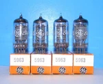5963 Nos Ge Radio Audio Amplifier Vacuum Tubes 4 Valves Tested 12AU7A ECC82. Fixed Price $54.99.