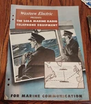 Unique Brochure Spec Sheet Western Electric 248A Marine Radio C.1938. Fixed Price $20.00.