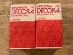 Sylvania DECOR4- 40W Decorative Lamp Light Bulb G16.5 Candelabra Base 2 Pack. Fixed Price $22.95.