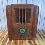 Vtg Silvertone Model 1955 Tombstone Broadcast Radio Untested Parts Repair. Fixed Price $129.95.