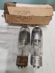 Untested General Electric & Jan Cqn 872A VT-42A Transmitter Rectifier Tubes. Fixed Price $30.00.