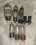 Lot Of 8 (2)GE Gl 3C45 (1)JAN CW3B24W (1)RAYTHEON RK715B (1)GE 6BG6G ..... Fixed Price $100.00.