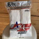 Nos Vtg Athletech Mens Tube Socks 6-12 Shoe/ 10-13 Foot Over The Calf 6PK. Fixed Price $42.00.